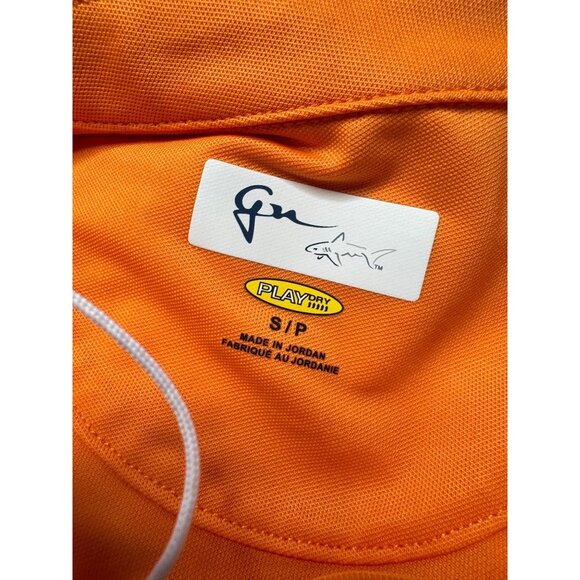 Greg Norman Size Small Orange Golf Sleeveless Collared Tank NWT $50 Stretchy Wom - Picture 6 of 9